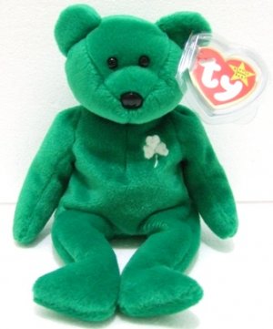 ty green teddy bear