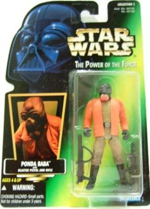 1996 - Ponda Baba - Action Figures - Star Wars -The Power of the Force - Green Card