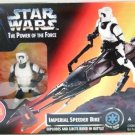 1995 - Imperial Speeder Bike - Action Figure - Star Wars - The Power of The Force - Red Card