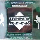 1992 - Upper Deck - Major League Baseball - Team MVP - Holographic - Card Set