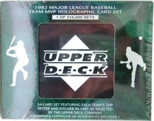 1992 - Upper Deck - Major League Baseball - Team MVP - Holographic - Card  Set