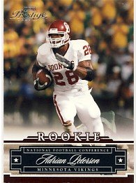 2007 - Adrian Peterson - Playoff - Prestige - NFL Football - Rookie ...