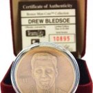 The Highland Mint - Drew Bledsoe - Bronze Mint Coin - Medallions Collection