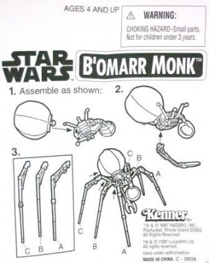 1997/98 - B'Omarr Monk - Star Wars - Internet Website Offer - Toy Action Figure