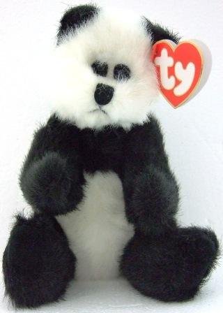 checkers panda beanie baby