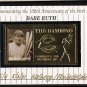 1994 - SSCA - Babe Ruth - 100th Anniversary - Limited Edition - 23K Gold Stamp