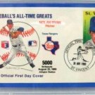 Nolan Ryan - St. Vincent - Baseball's All-Time Greats - Official First Day Cover - Stamped Envelope