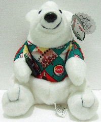 coca cola plush bear 1997