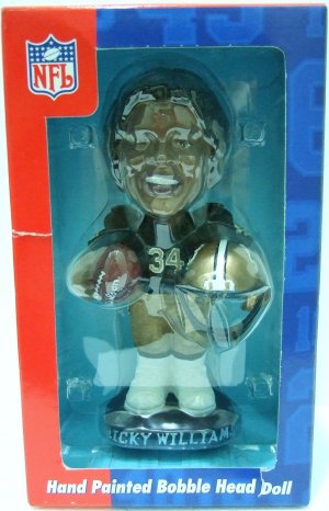 2001 - Ricky Williams - NFL Quarter Back Club - Bobble Head Doll