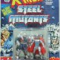 1994 - Marvel Comics - X-Men - Steel Mutants - Cable vs. Stryfe - Die Cast Metal