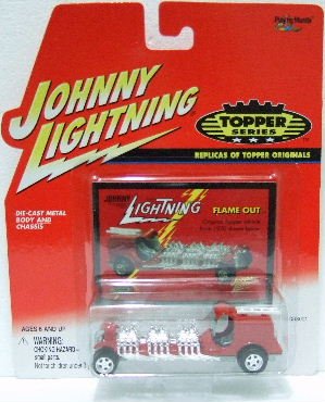 2000 - Johnny Lightning - Topper Series - Flame Out - Die-cast Metal Cars