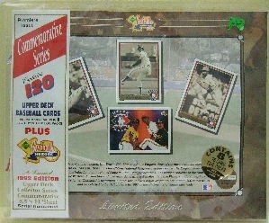 1992 - Upper Deck - Premiere Issue - Baseball Heroes - Limited Edition - Commemorative Series Sheet