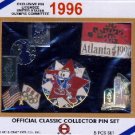 1996 - 3 Classic Collector - 5 Pcs. Pin Sets - Exclusive Pin Licensee of the U.S. Olympic Committee