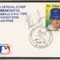 1989 - Nolan Ryan - Baseball's All-Time Strikeout King - Hand Signed - 23 Karat - Gold Stamp