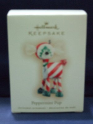 2007 Hallmark Keepsake Peppermint Pup Christmas Ornament