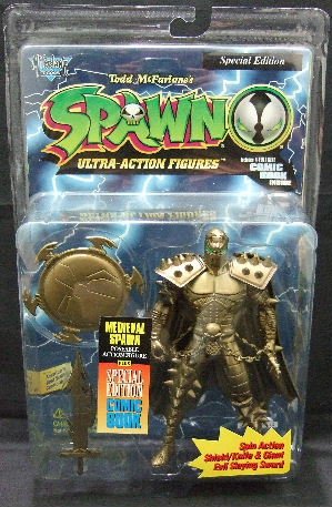 1996 - McFarlane Toys - Spawn - Medieval Spawn - Special Edition - Poseable Action Figure