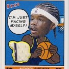 2005 - Jermaine O'Neal - Topps - Bazooka - Adventures - Game Jersey - Card # ADV-JO