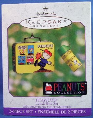 2000 - Hallmark - Keepsake Ornament - Peanuts - Peanuts Collection - Lunch Box Set