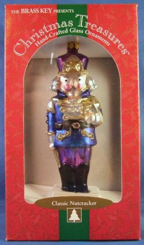 2000 - The Brass Key - Classic Star Nutcracker - Hand-Crafted - Glass Ornament - Classic Nutcracker