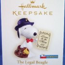 2006 - Hallmark - Keepsake Ornament - Peanuts - The Legal Beagle - Spotlight On Snoopy
