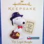 2006 - Hallmark - Keepsake Ornament - Peanuts - The Legal Beagle - Spotlight On Snoopy
