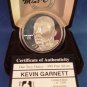 The Highland Mint - Kevin Garnett - Minnesota Timberwolves - Medallions Collection - Silver Coin