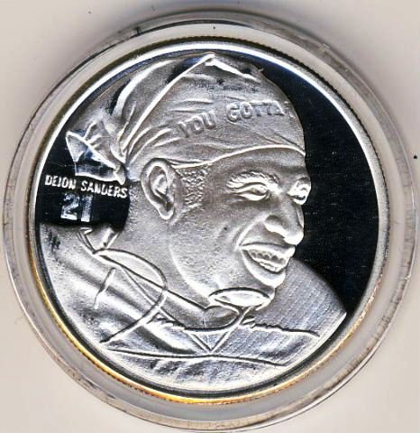 The Highland Mint | Barry Sanders NFL Legends Bronze Coin Photo Mint