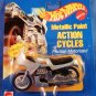 1995 - Mattel - Hot Wheels - Action Cycles - Silver Metallic Paint - Die-cast Metal