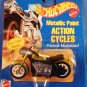 1995 - Mattel - Hot Wheels - Action Cycles - Green Metallic Paint - Die-cast Metal