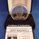 The Highland Mint - Jeff Bagwell - Houston Astros - Medallions Collection - Silver Coin