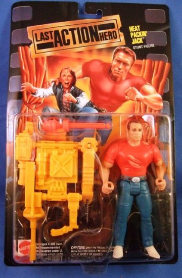 1993 - Mattel - Last Action Hero - Heat Packin' Jack - Stunt - Movie Action  Figure