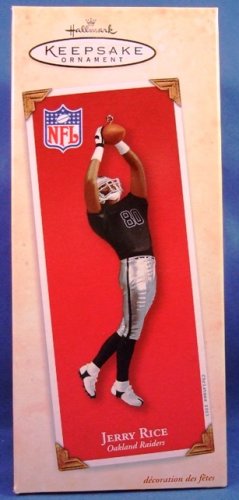 2003 - Hallmark - Keepsake Ornament - Jerry Rice - Oakland Raiders - Christmas Ornament