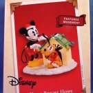 1973-2003 - Hallmark - Disney - Keepsake Ornament - Home Bright Home - Mickey and Pluto - Ornament