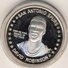 1990-91 - David Robinson - San Antonio Spurs - NBA Rookie Of The Year - Silver Coin