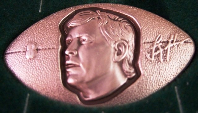 Troy Aikman 1996 Pinnacle Mint #1 Bronze Coin Card Cowboys HOF