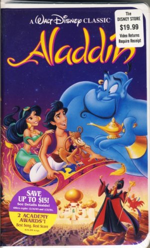 Dallas Sales Tax >> 1994 - The Walt Disney Company - Aladdin - VHS - Movie Dallas Sales Tax >> 1994 - The Walt Disney Company - Aladdin - VHS - Movie