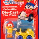 1989 - Mattel - Disney - Donald Duck Collectible - Die-Cast Fire Truck