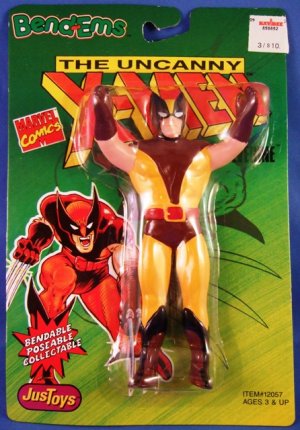 1991 - Justoys - Bend-Ems - Bendable Posable Collectable - The Uncanny X-Men - Set Of 4