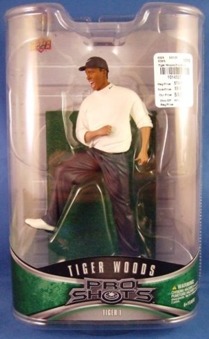 Tiger Woods - Upper Deck - Golf - Pro Shots 1 and 2 - Action Figure Set