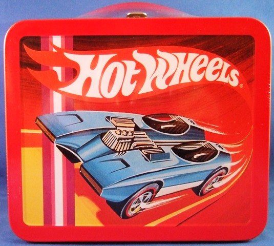 Vintage Hot Wheels Metal Lunchbox and Thermos 