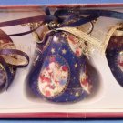 Giftco Decoupage  Set Of 3 Christmas Ornaments