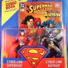 1995 Superman Man of Steel Kenner DC Comics Cyber-Link Superman vs. Cyber-Link Batman