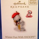 2010 - Hallmark - Keepsake Ornament - Peanuts - Winter Fun WITH SNOOPY