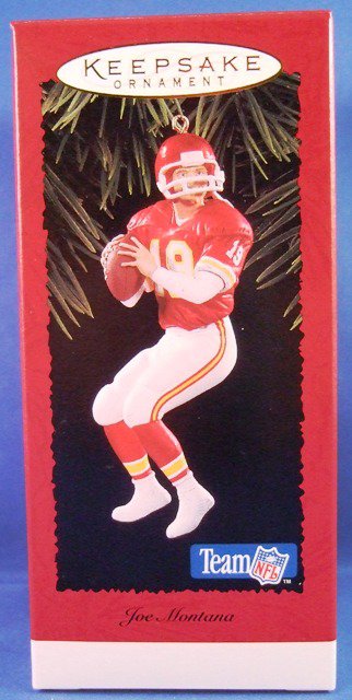 Joe Montana Hallmark Keepsake Ornament 1995 NFL Football Legends