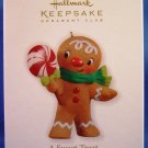 2011 - Hallmark - Keepsake Ornament - A Sweet Treat - Gingerbread Boy - Ornament Club