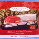 1997 - Hallmark - Keepsake Ornament - Lionel Electric Trains - 1950 Santa Fe F3 Diesel Locomotive