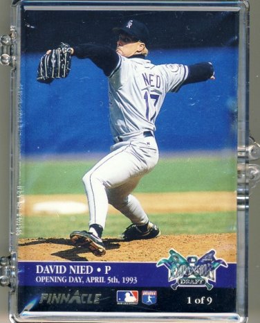 1993 - PINNACLE - EXPANSION DRAFT - 9 CARD - COMPLETE SET - MARLINS/ ROCKIES