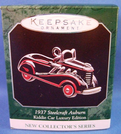 Hallmark Ornament 1998 1937 Steelcraft Auburn Luxury Edition Kiddie Car Classics Miniature QXM4143 