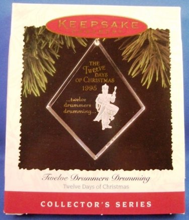1995 - Hallmark - Keepsake -Twelve Drummers Drumming - 12th in Series - Christmas Ornament