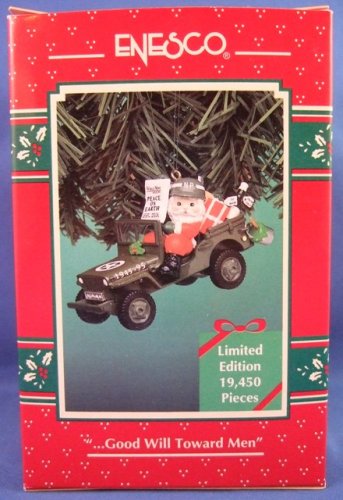 1995 - Enesco - Good Will Toward Men - Limited Edition - Christmas Ornament